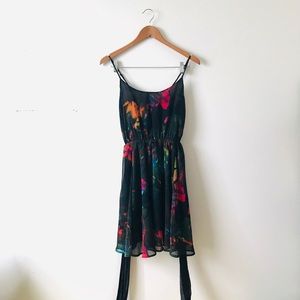 NEW H&M Premium Selection Neon Flower Abstract Dress